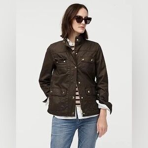 J. Crew Downtown Field Utility Jacket in Olive Green